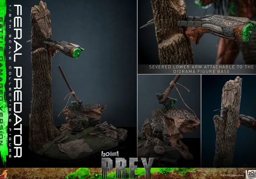 Prey Actionfigur 1/6 Feral Predator (Battle Damaged Version) 37 cm