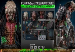 Prey Actionfigur 1/6 Feral Predator (Battle Damaged Version) 37 cm