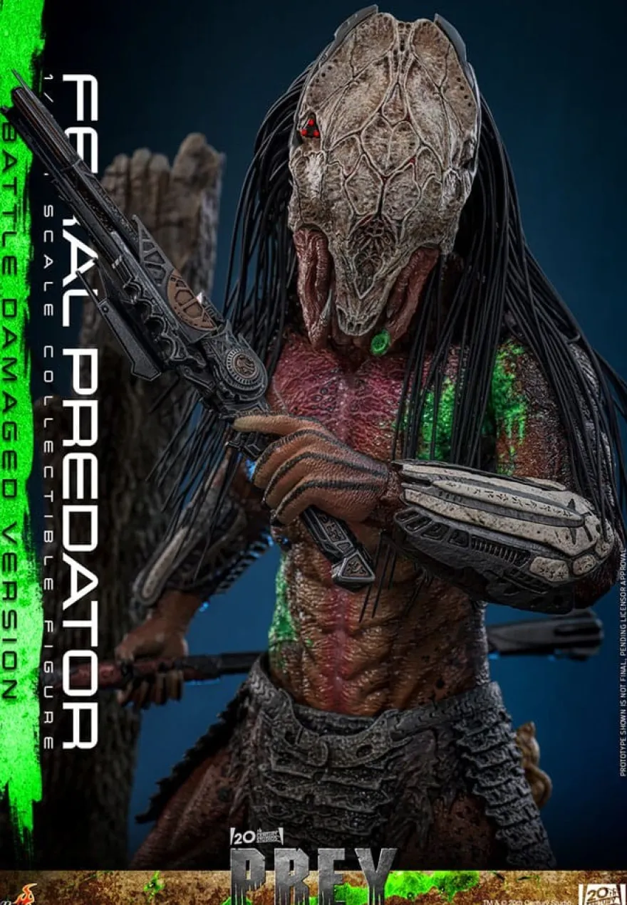 Prey Actionfigur 1/6 Feral Predator (Battle Damaged Version) 37 cm