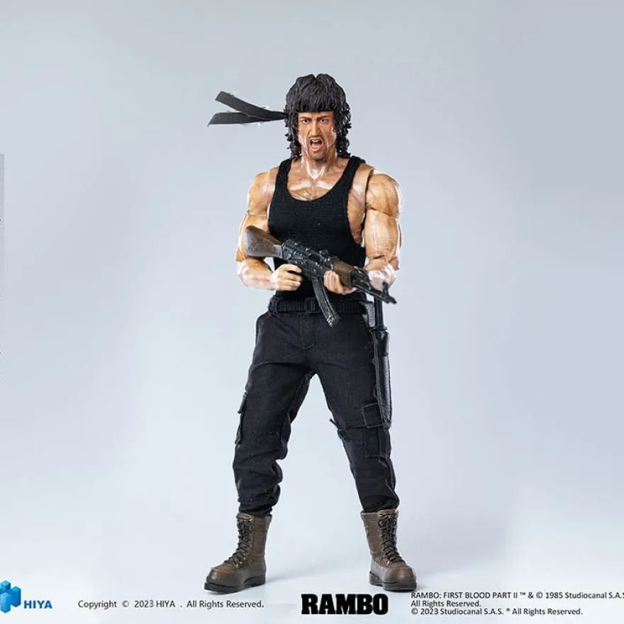Rambo Exquisite Super Actionfigur 1/12 First Blood II John Rambo 16 cm