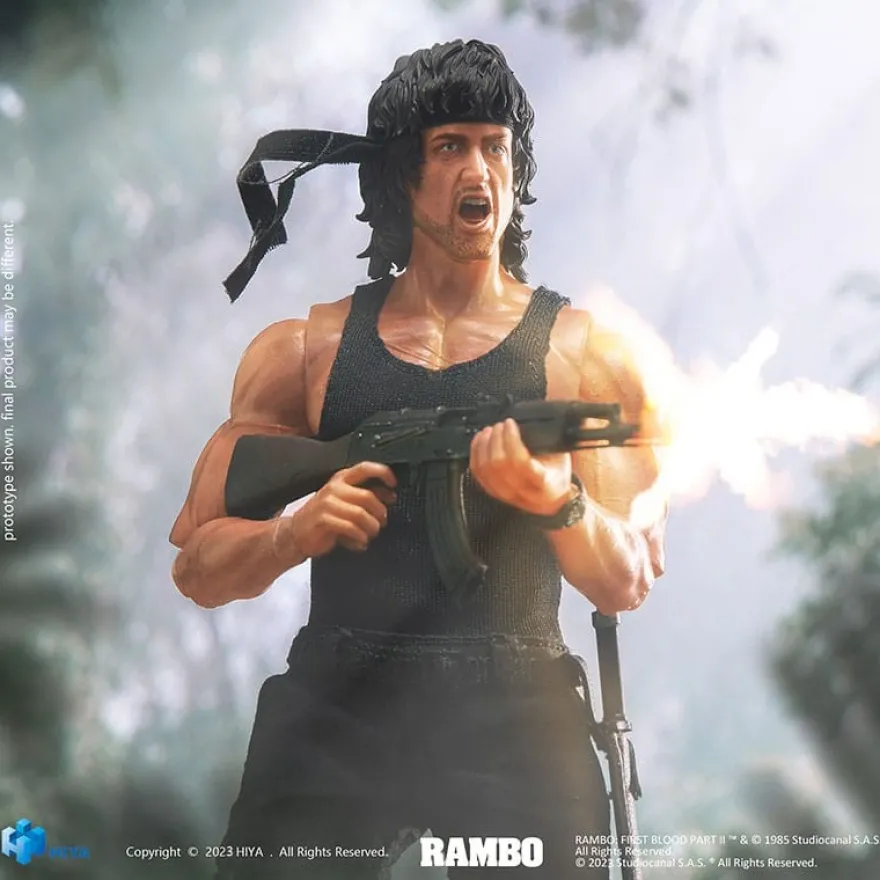 Rambo Exquisite Super Actionfigur 1/12 First Blood II John Rambo 16 cm