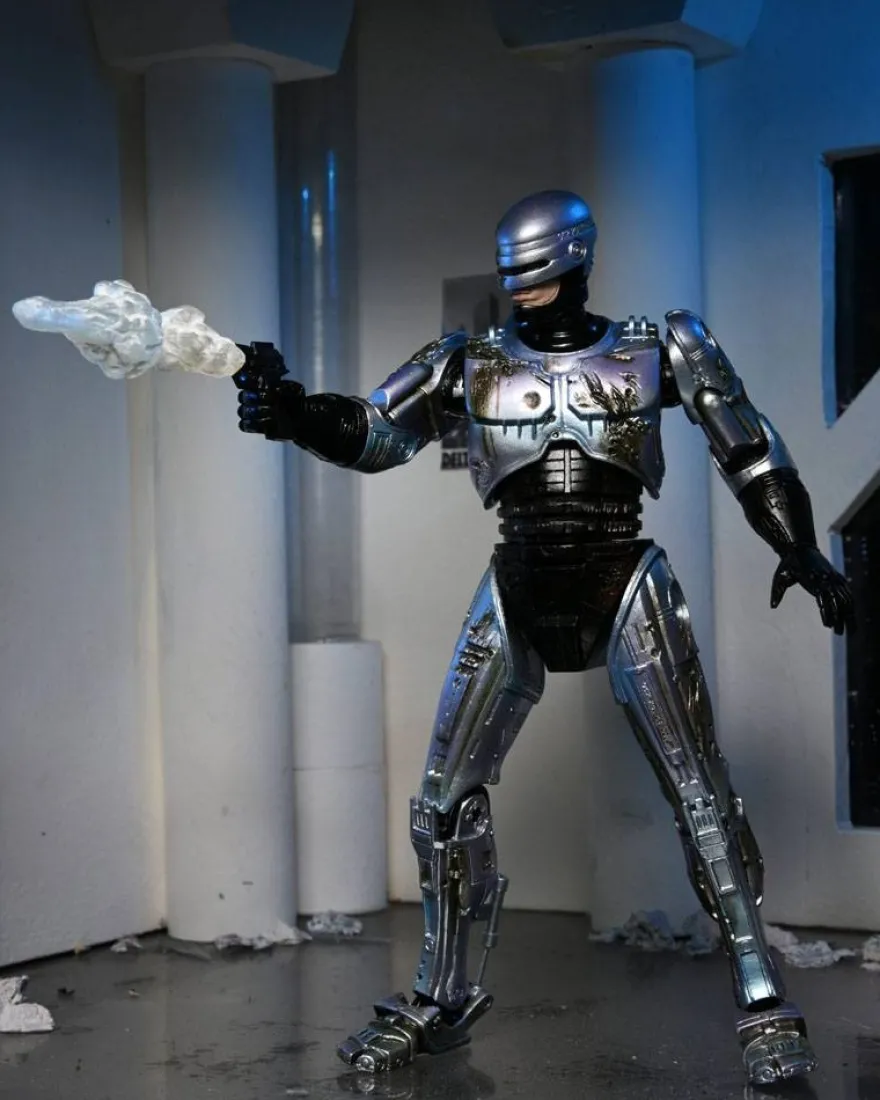 RoboCop Actionfigur Ultimate Battle Damaged RoboCop with Chair