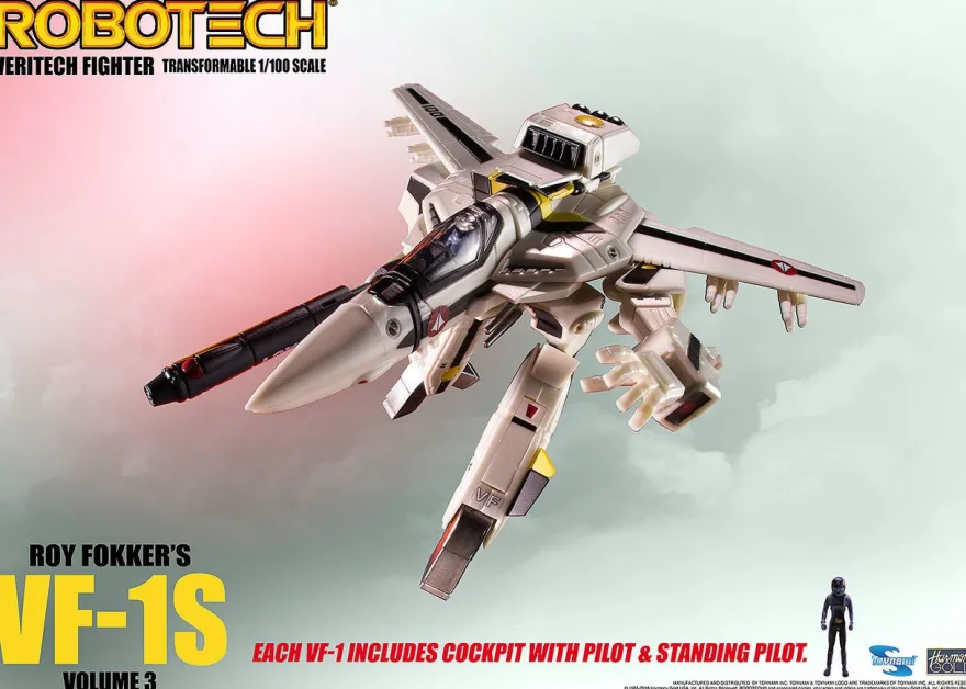 Robotech Veritech Micronian Pilot Collection Actionfigur 1/100 Roy Fokker VF-1S