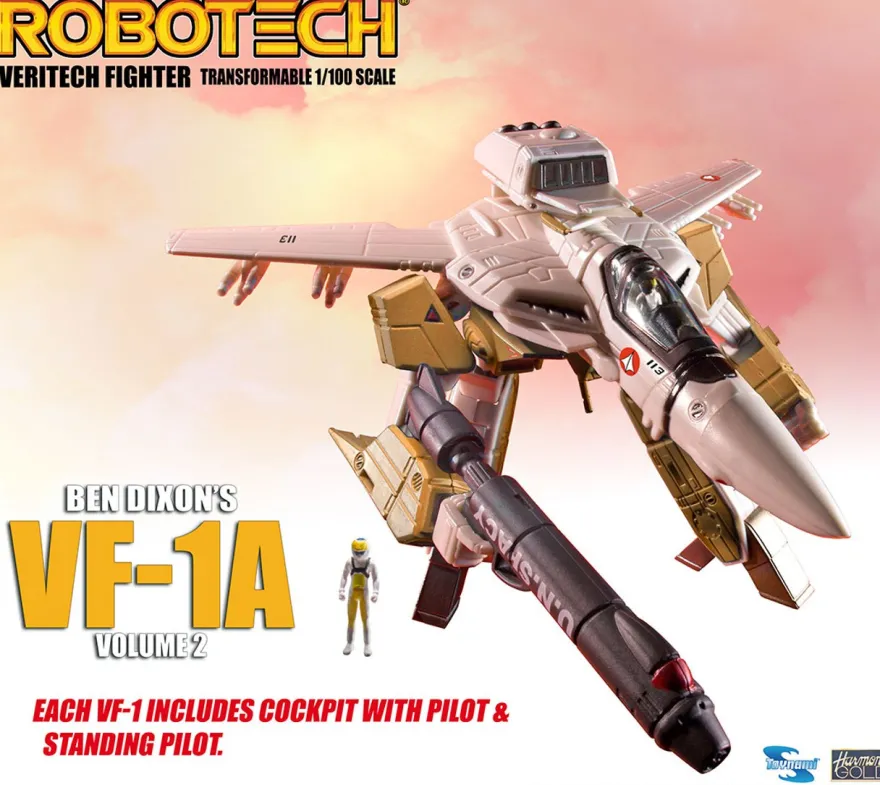 Robotech Veritech Micronian Pilot Collection Actionfigur 1/100 Ben Dixon VF-1A