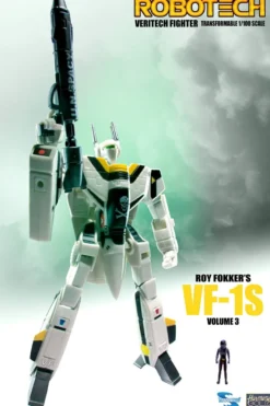 Robotech Veritech Micronian Pilot Collection Actionfigur 1/100 Roy Fokker VF-1S