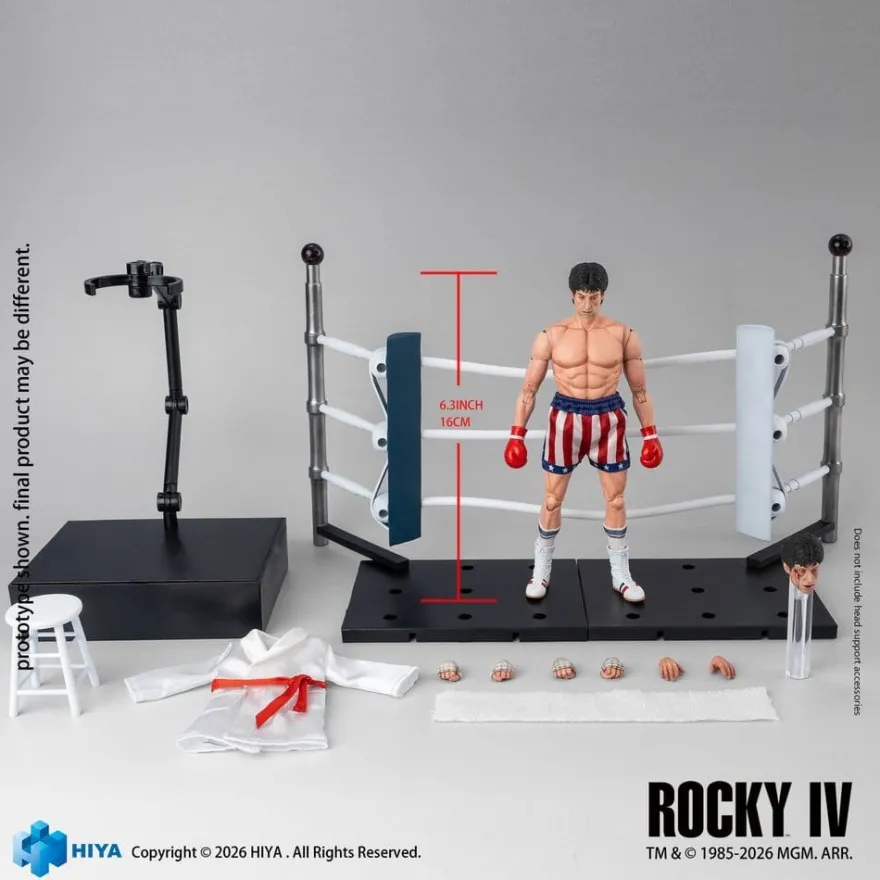 Rocky IV Exquisite Super Series Actionfigur 1/12 Rocky Boxer Version 16 cm