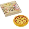 Salami-Pizza mit Karton - 3,3 cm - 2-teilig