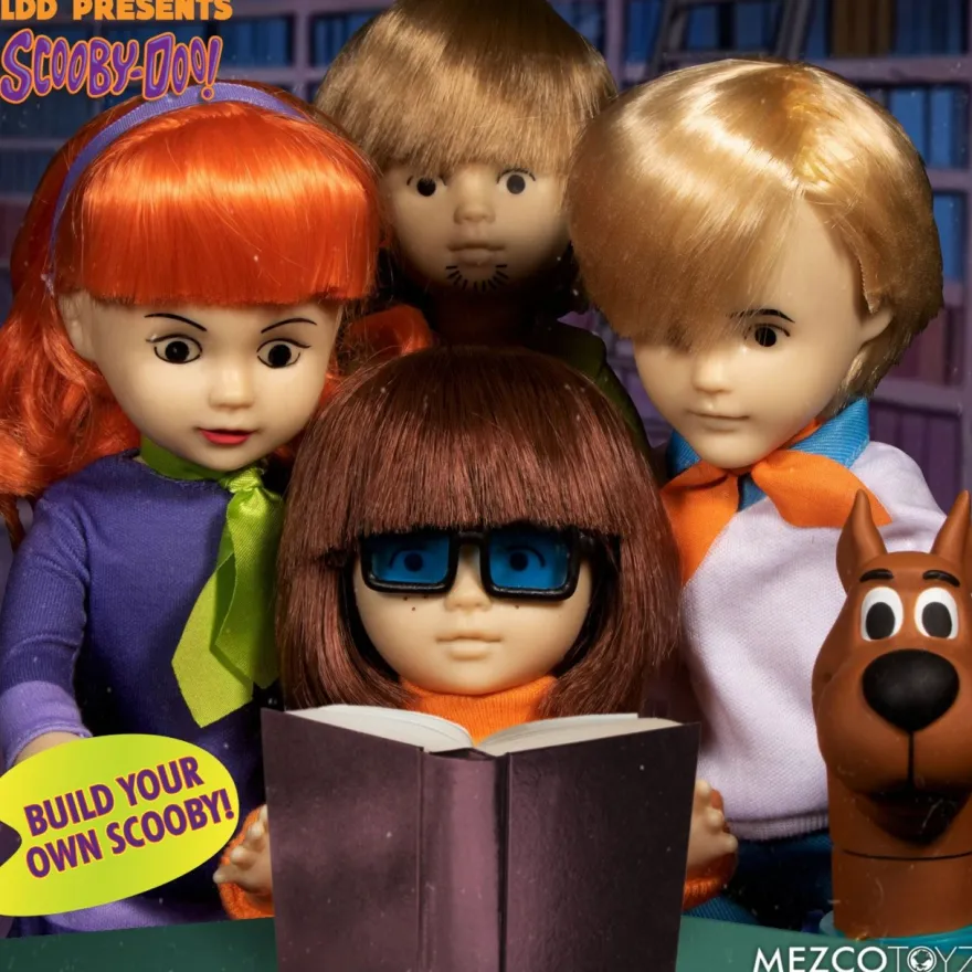 Scooby-Doo Build A Figure Living Dead Dolls Puppen Shaggy & Daphne & Fred & Velma (4er Set)