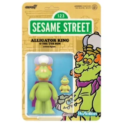 Sesamstraße ReAction Actionfigur Wave 04 Alligator King & 7th Son 10 cm