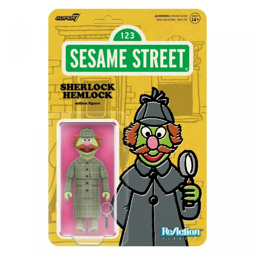Sesamstraße ReAction Actionfigur Wave 03 - Sherlock Hemlock