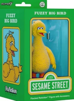 Sesamstraße ReAction Actionfigur Big Bird (Flocked)