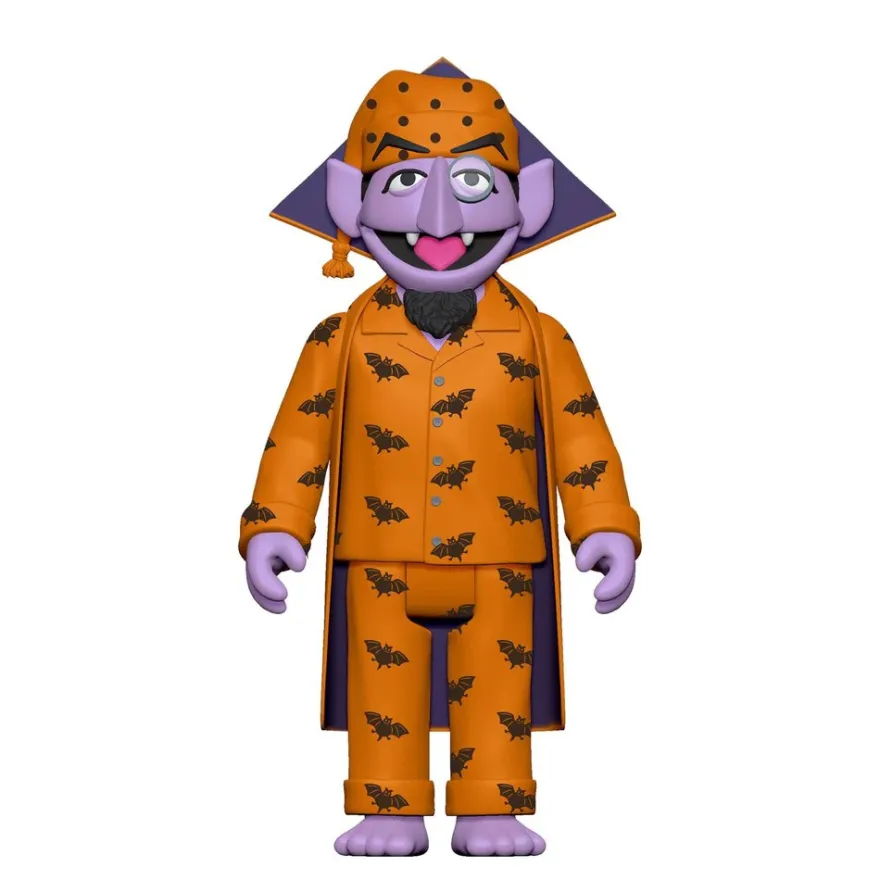 Sesamstraße ReAction Actionfigur Wave 6 Count Von Count (PJs)
