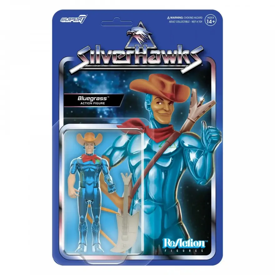 SilverHawks ReAction Figures Wave 1 Bluegrass (Toy Version)