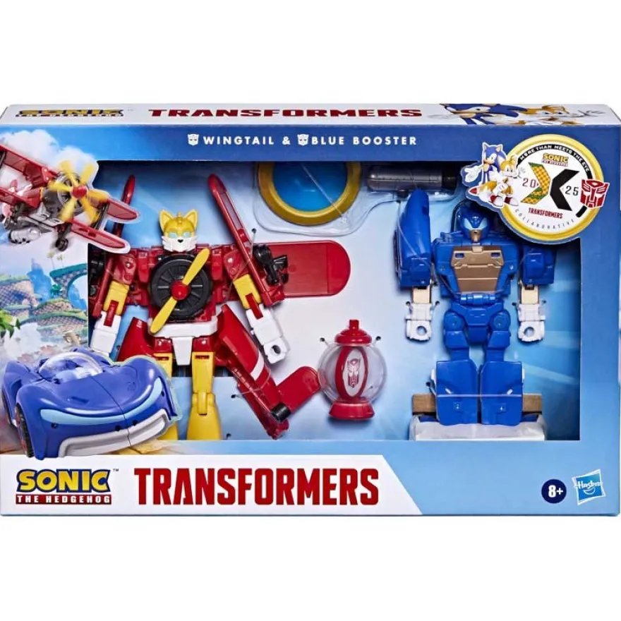 Sonic The Hedgehog X Transformers Collaborative Wingtail & Blue Booster 12,5 cm