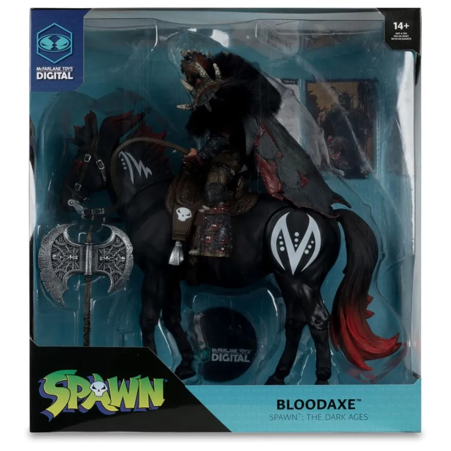 Spawn Action Figur 2er-Set Bloodaxe with Horse (Spawn: The Dark Ages) 18 cm