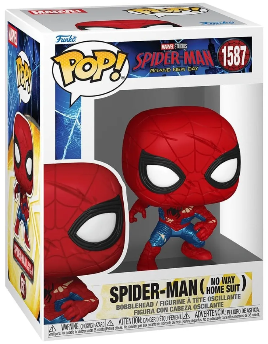 Spider-Man: Brand New Day POP! Vinyl Figur Spider-Man (No Way Home Suit) (Brand New Day) 9 cm