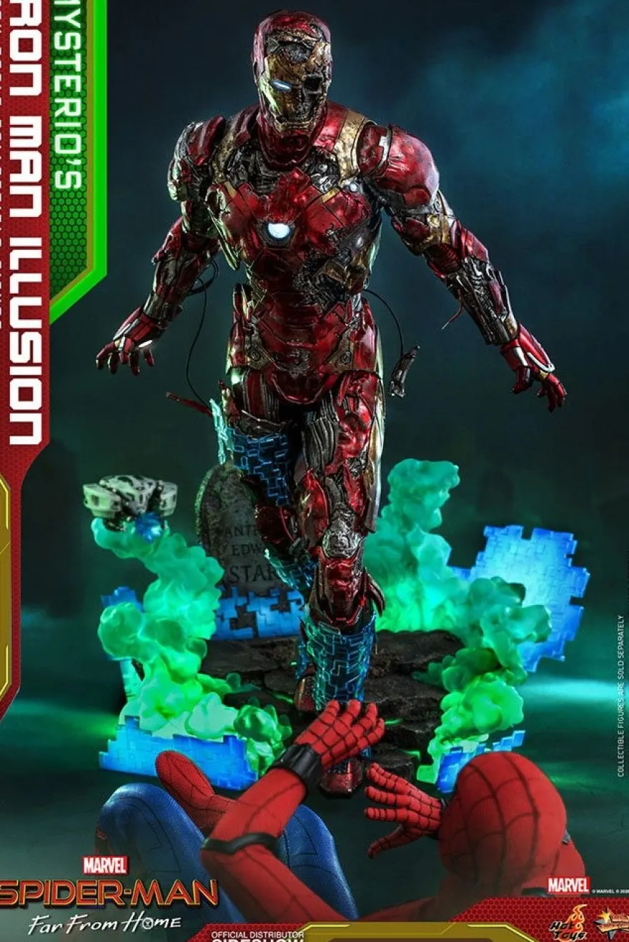 Spider-Man Far From Home Movie Masterpiece Actionfigur 1/6 Mysterio's Iron Man Illusion