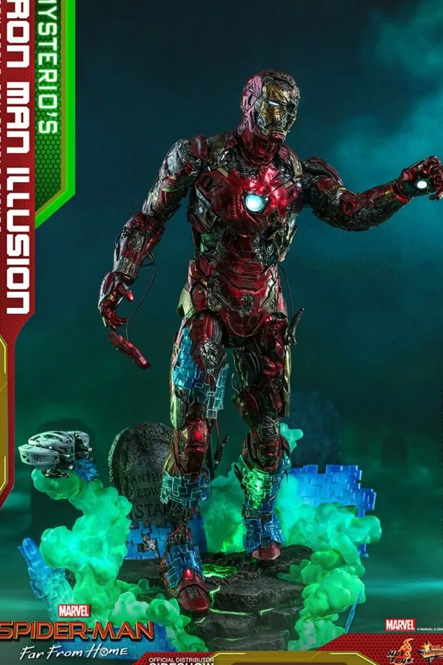 Spider-Man Far From Home Movie Masterpiece Actionfigur 1/6 Mysterio's Iron Man Illusion