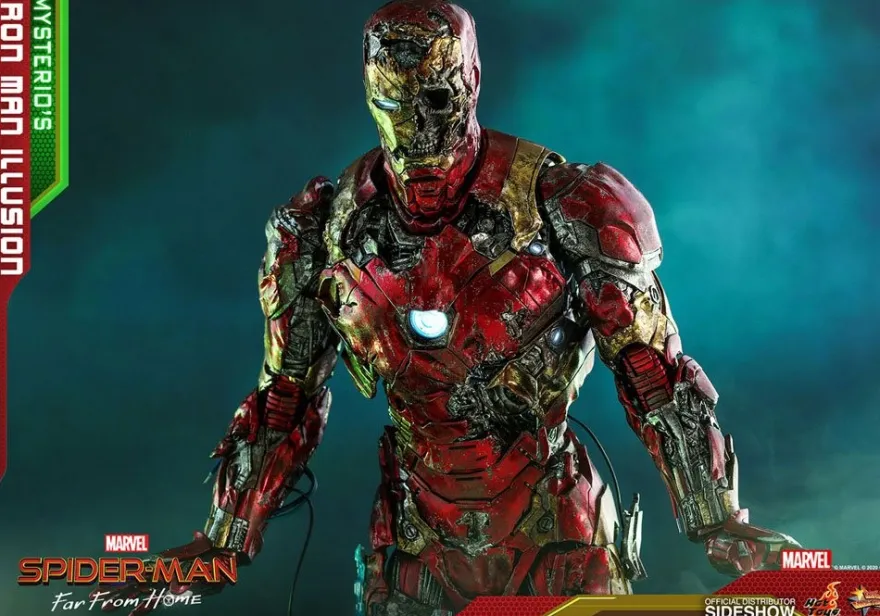 Spider-Man Far From Home Movie Masterpiece Actionfigur 1/6 Mysterio's Iron Man Illusion