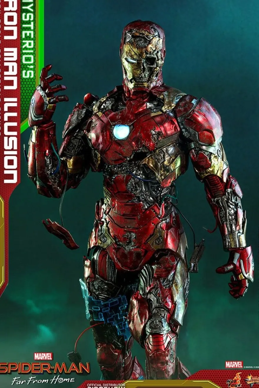 Spider-Man Far From Home Movie Masterpiece Actionfigur 1/6 Mysterio's Iron Man Illusion