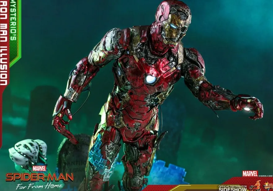 Spider-Man Far From Home Movie Masterpiece Actionfigur 1/6 Mysterio's Iron Man Illusion