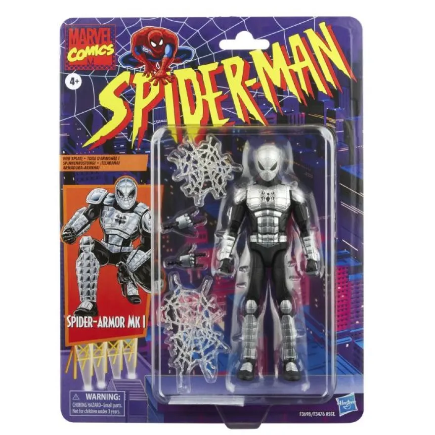Spider-Man Marvel Legends Retro Actionfigur Spider-Armor MK I