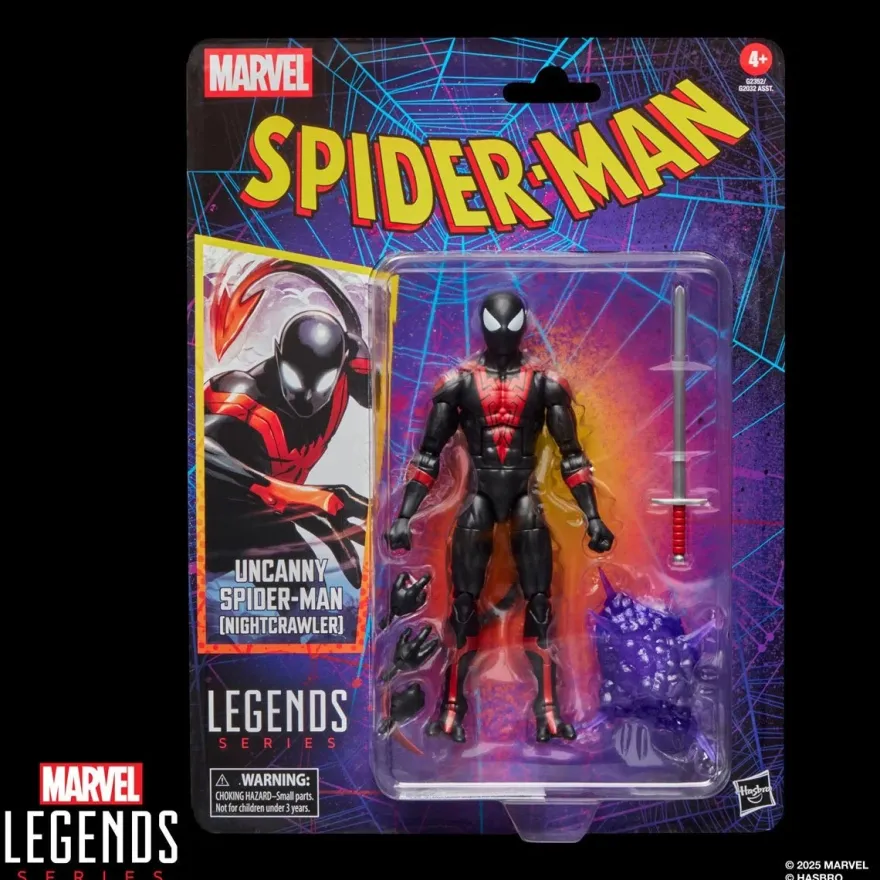Spider-Man Marvel Legends Retro Cardback Uncanny Spider-Man (Nightcrawler) Actionfigur