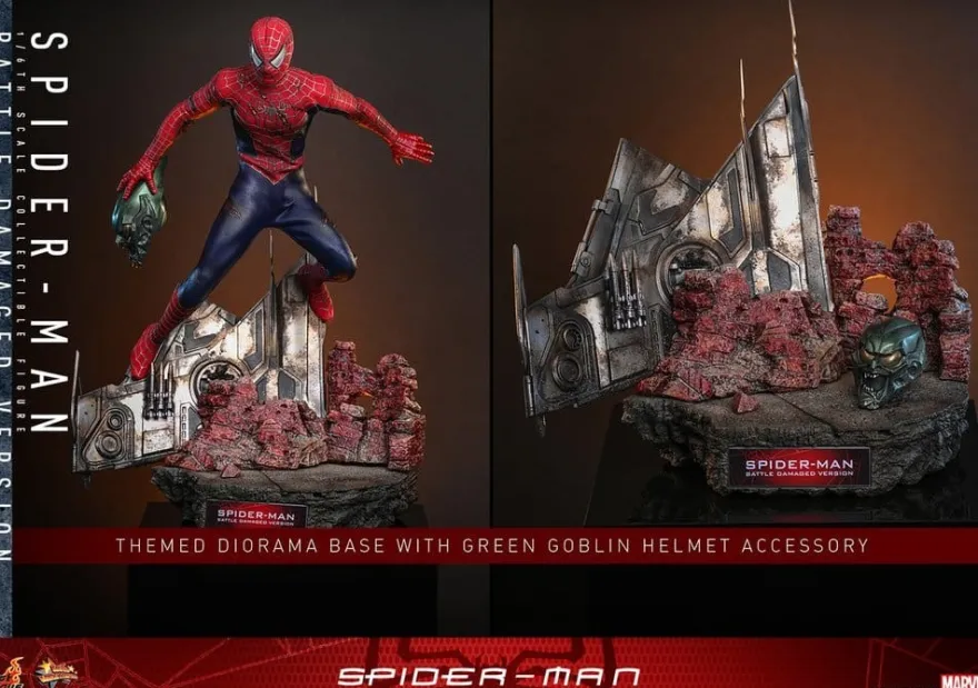 Spider-Man Movie Masterpiece Actionfigur 1/6 Spider-Man (Battle Damaged Version) 30 cm