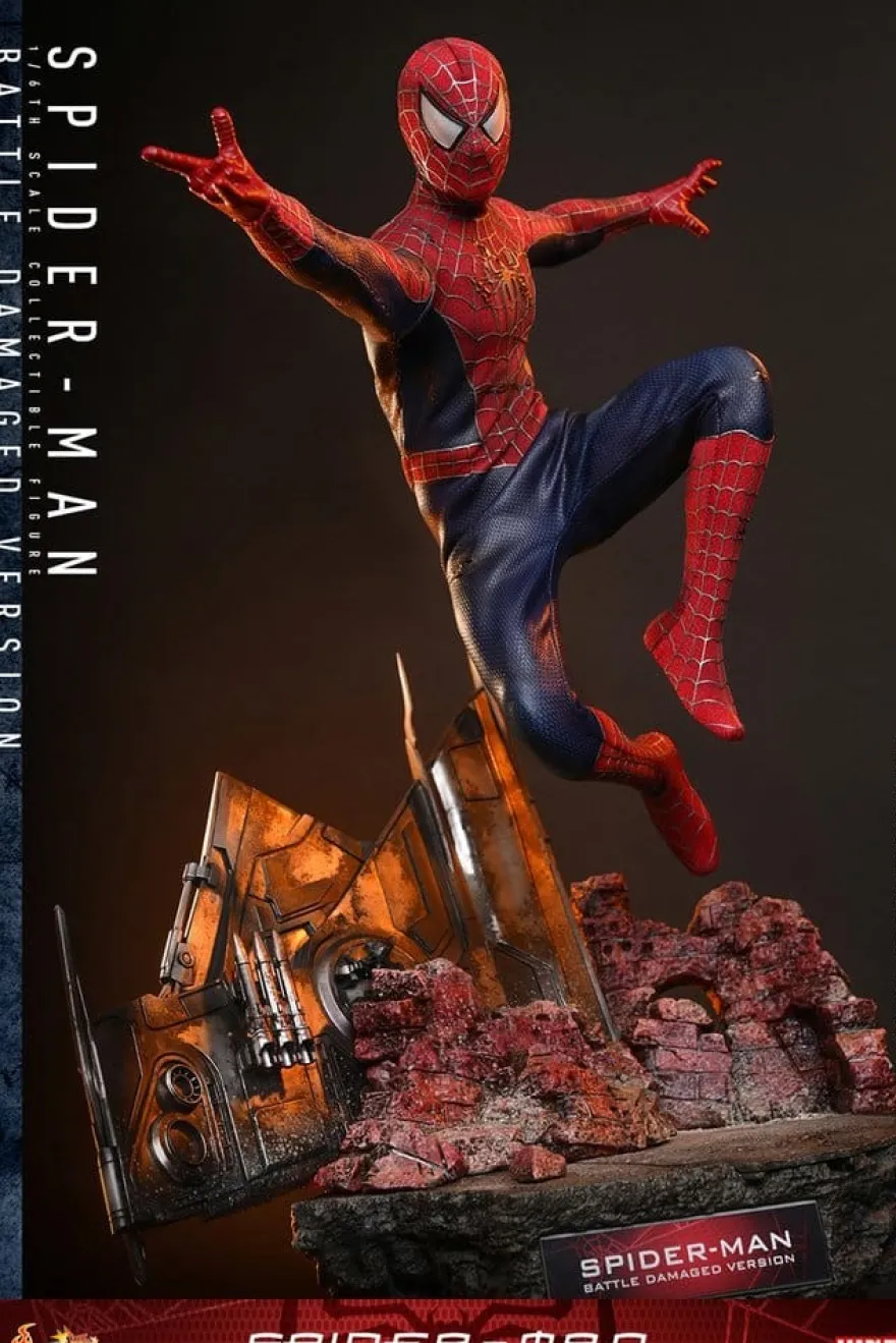 Spider-Man Movie Masterpiece Actionfigur 1/6 Spider-Man (Battle Damaged Version) 30 cm