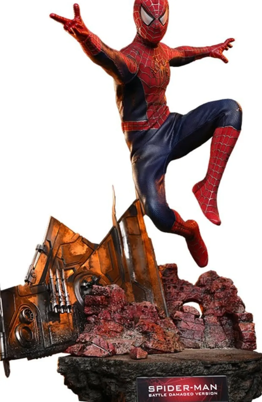 Spider-Man Movie Masterpiece Actionfigur 1/6 Spider-Man (Battle Damaged Version) 30 cm
