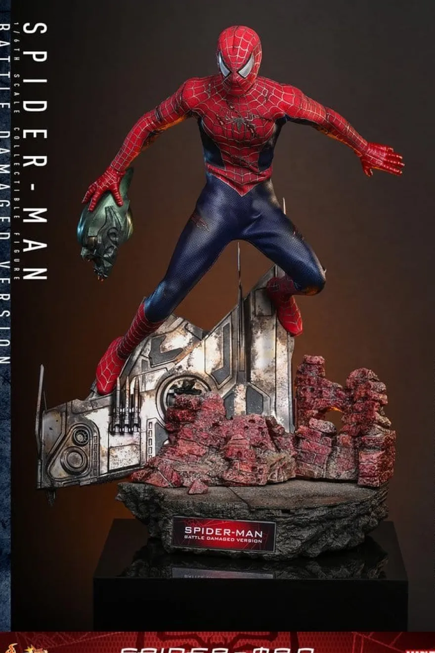 Spider-Man Movie Masterpiece Actionfigur 1/6 Spider-Man (Battle Damaged Version) 30 cm