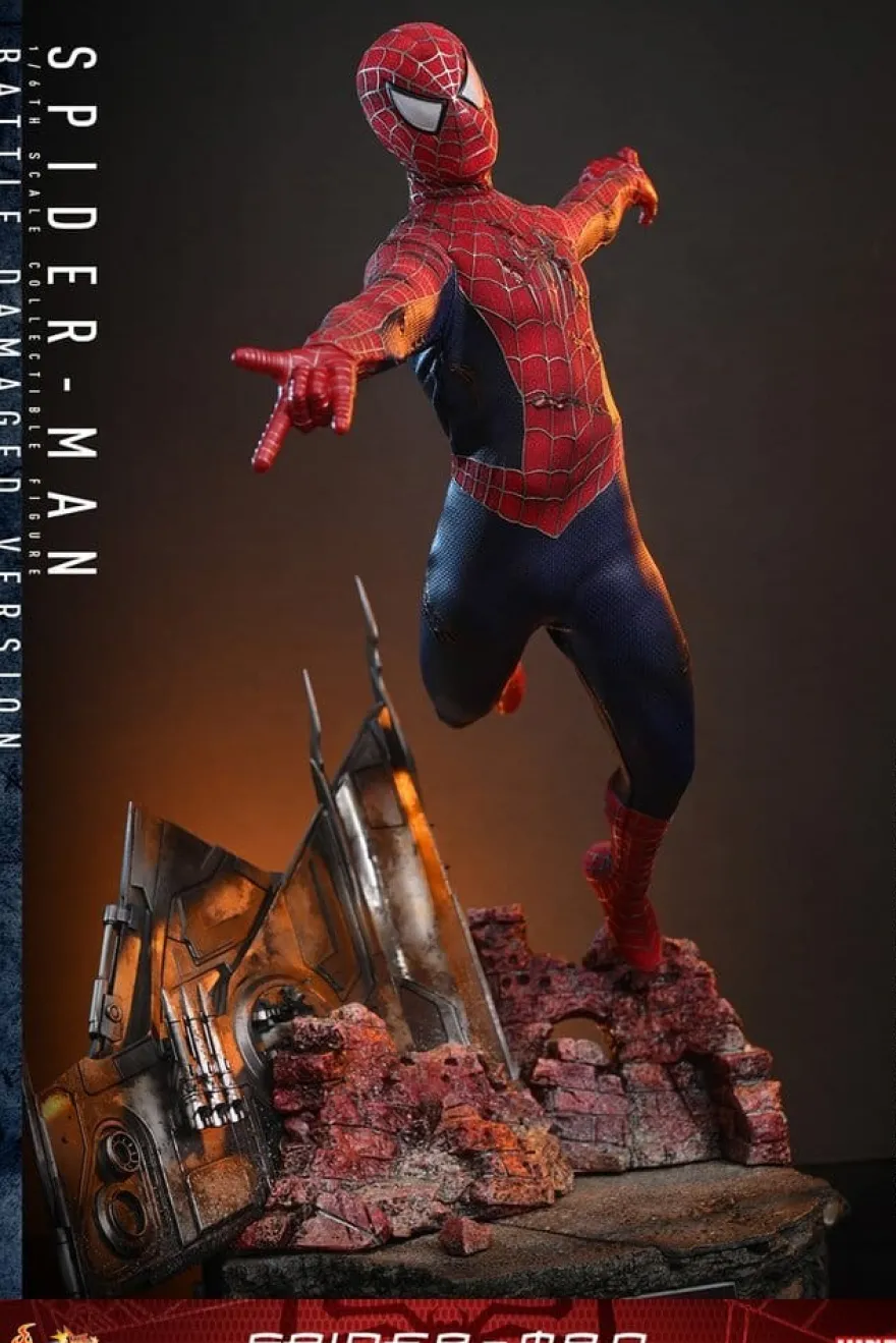 Spider-Man Movie Masterpiece Actionfigur 1/6 Spider-Man (Battle Damaged Version) 30 cm