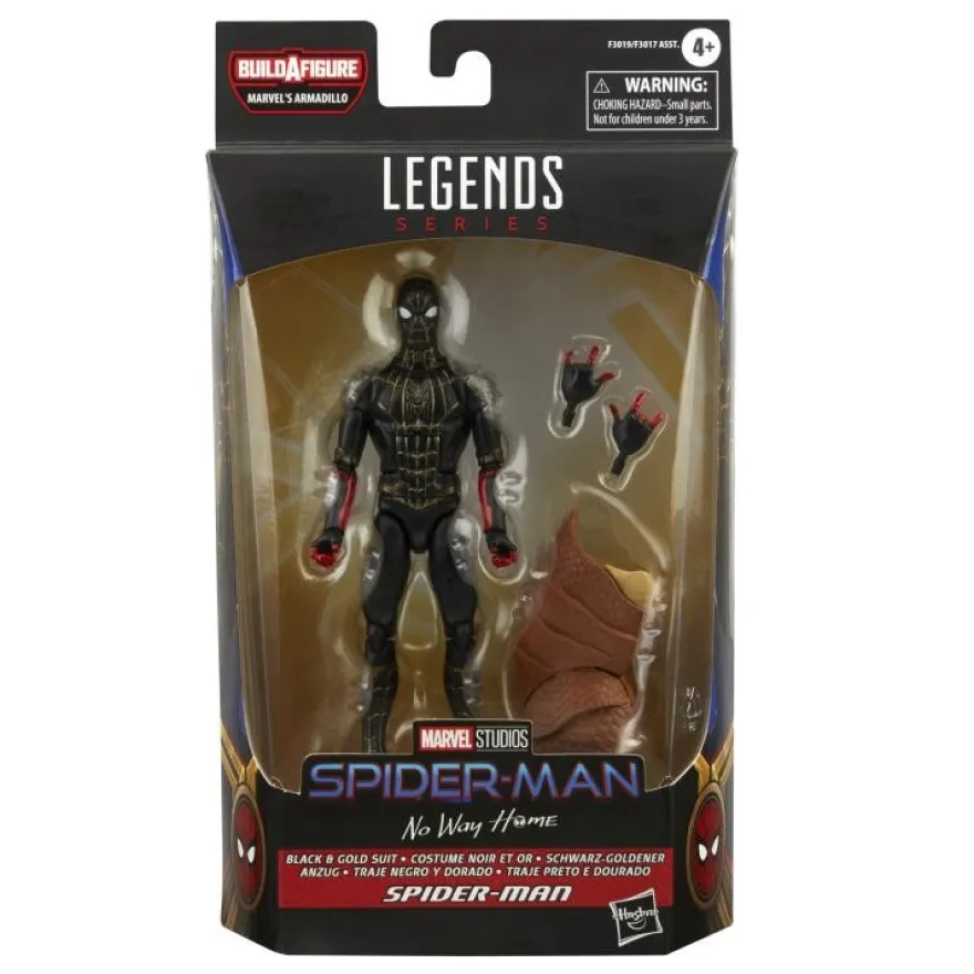 Spider-Man No Way Home Marvel Legends Actionfigur Spider-Man (Black & Gold Suit)