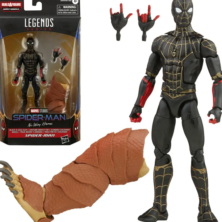 Spider-Man No Way Home Marvel Legends Actionfigur Spider-Man (Black & Gold Suit)