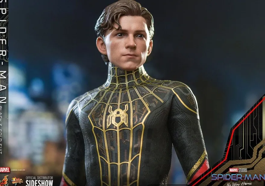 Spider-Man No Way Home Movie Masterpiece Actionfigur 1/6 Spider-Man (Black & Gold Suit)
