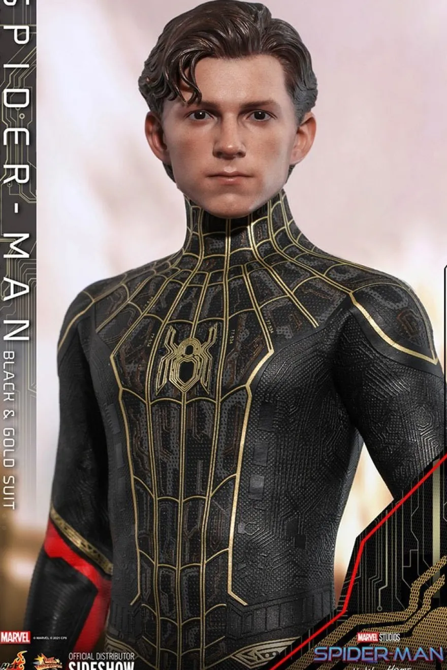 Spider-Man No Way Home Movie Masterpiece Actionfigur 1/6 Spider-Man (Black & Gold Suit)