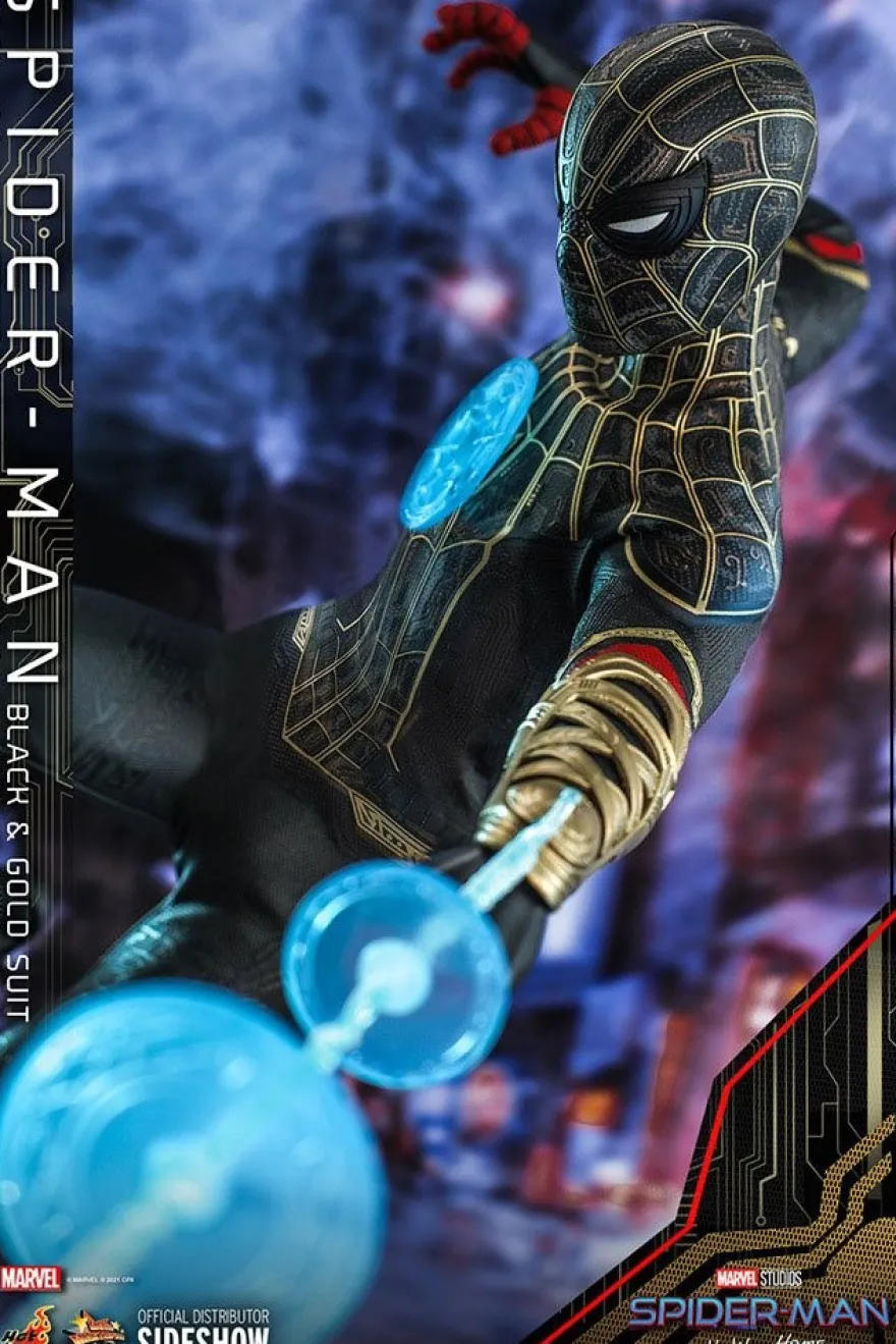 Spider-Man No Way Home Movie Masterpiece Actionfigur 1/6 Spider-Man (Black & Gold Suit)