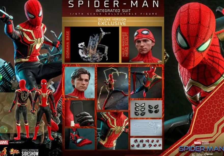 Spider-Man No Way Home Movie Masterpiece Actionfigur 1/6 Spider-Man (Integrated Suit) Deluxe Version