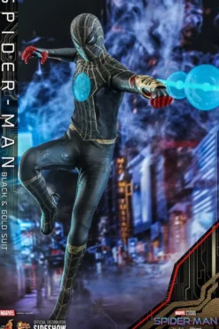 Spider-Man No Way Home Movie Masterpiece Actionfigur 1/6 Spider-Man (Black & Gold Suit)