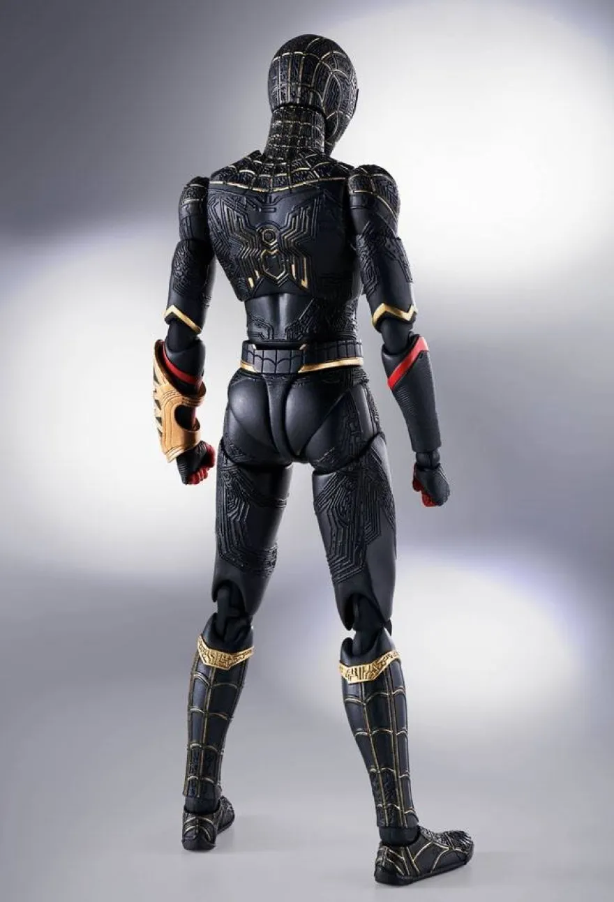 Spider-Man No Way Home S.H. Figuarts Actionfigur Spider-Man (Black & Gold Suit) Special Set