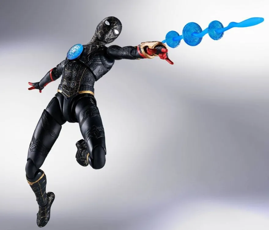 Spider-Man No Way Home S.H. Figuarts Actionfigur Spider-Man (Black & Gold Suit) Special Set
