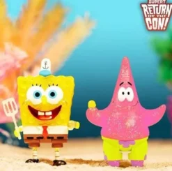 Spongebob ReAction Actionfiguren 2-Pack SquarePants and Patrick Star (Glitter) SDCC Exclusive
