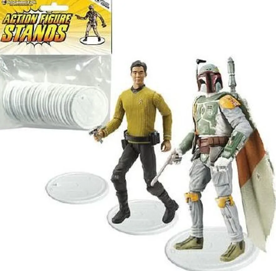 Stands für 10 cm Actionfiguren, transparent (25)