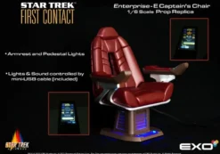Star Trek: Der erste Kontakt Replik 1/6 Captain's Chair 15 cm