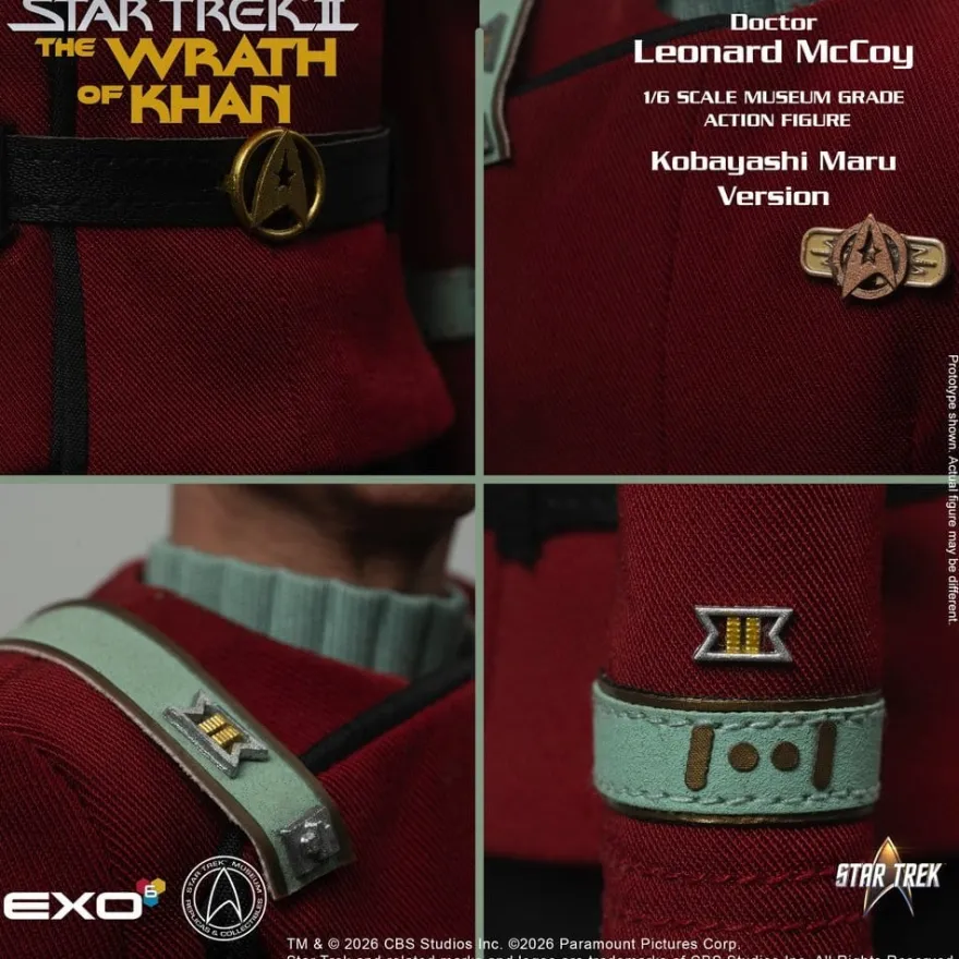 Star Trek II: Der Zorn des Khan Actionfigur 1/6 Dr. Leonard McCoy Kobayashi Maru Version 30 cm