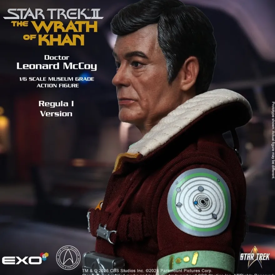 Star Trek II: Der Zorn des Khan Actionfigur 1/6 Dr. Leonard McCoy Regula I Version 30 cm