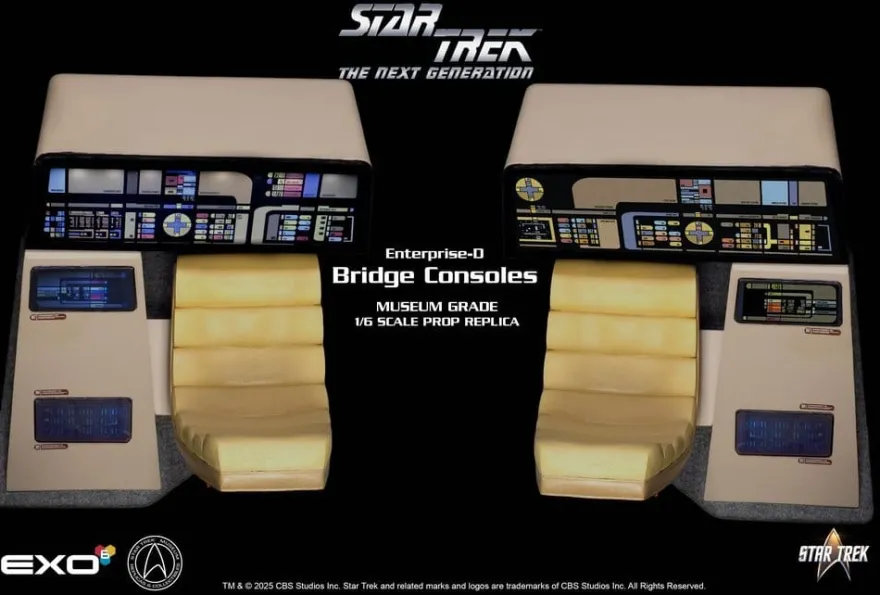 Star Trek: The Next Generation Replik 1/6 Enterprise-D Bridge Consoles Set
