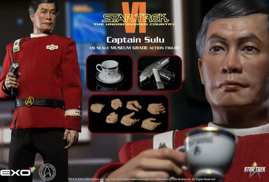 Star Trek VI: Das unentdeckte Land Actionfigur 1/6 Captain Hikaru Sulu 28 cm