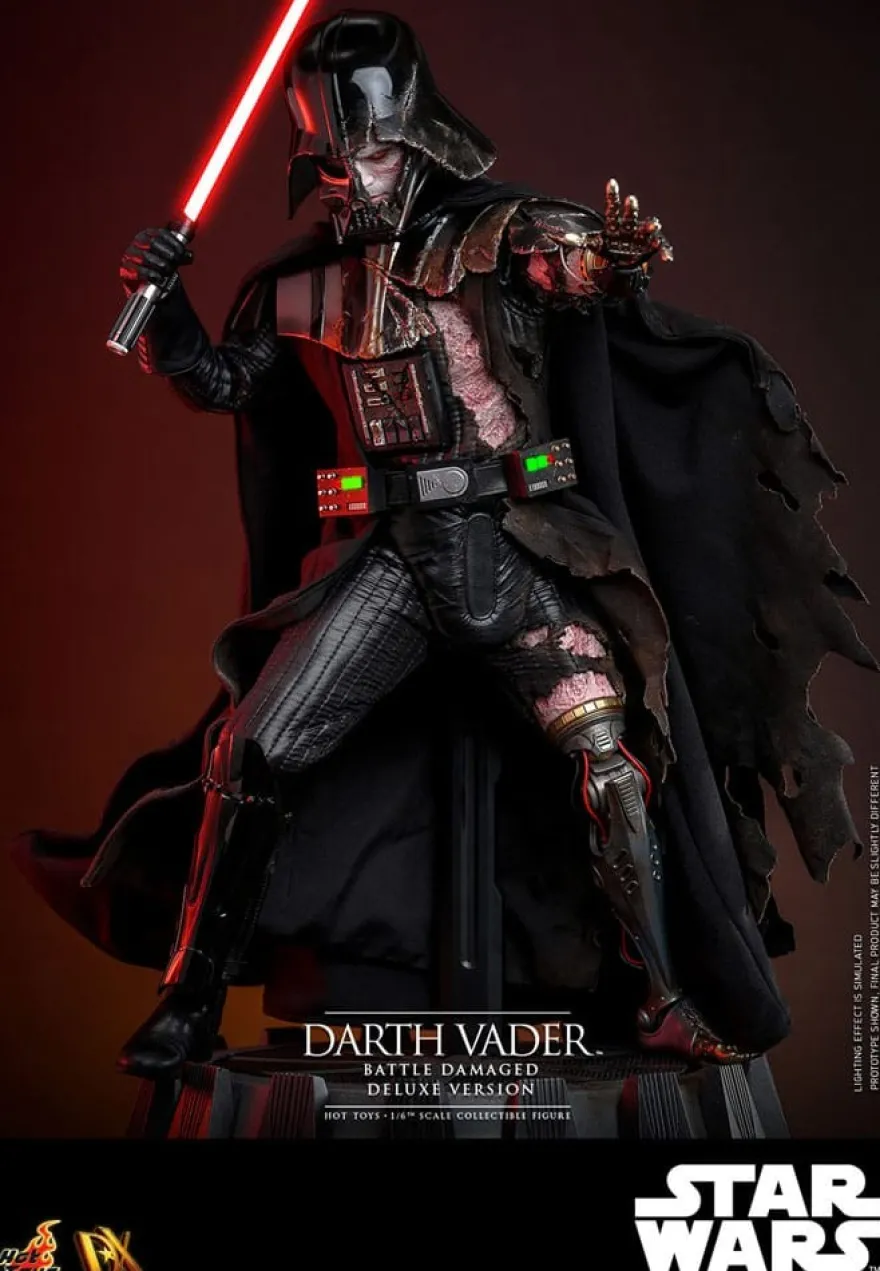 Star Wars Actionfigur 1/6 Darth Vader (Battle Damaged) Deluxe Version 35 cm