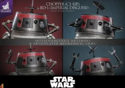 Star Wars Actionfigur Set 1/6 Chopper C1-10P & BD-1 (Imperial Disguise) Hot Toy Exclusive